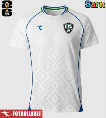 Uzbekistan Bortatröja Barn VM 2026 Kortärmad (+ Korta byxor)
